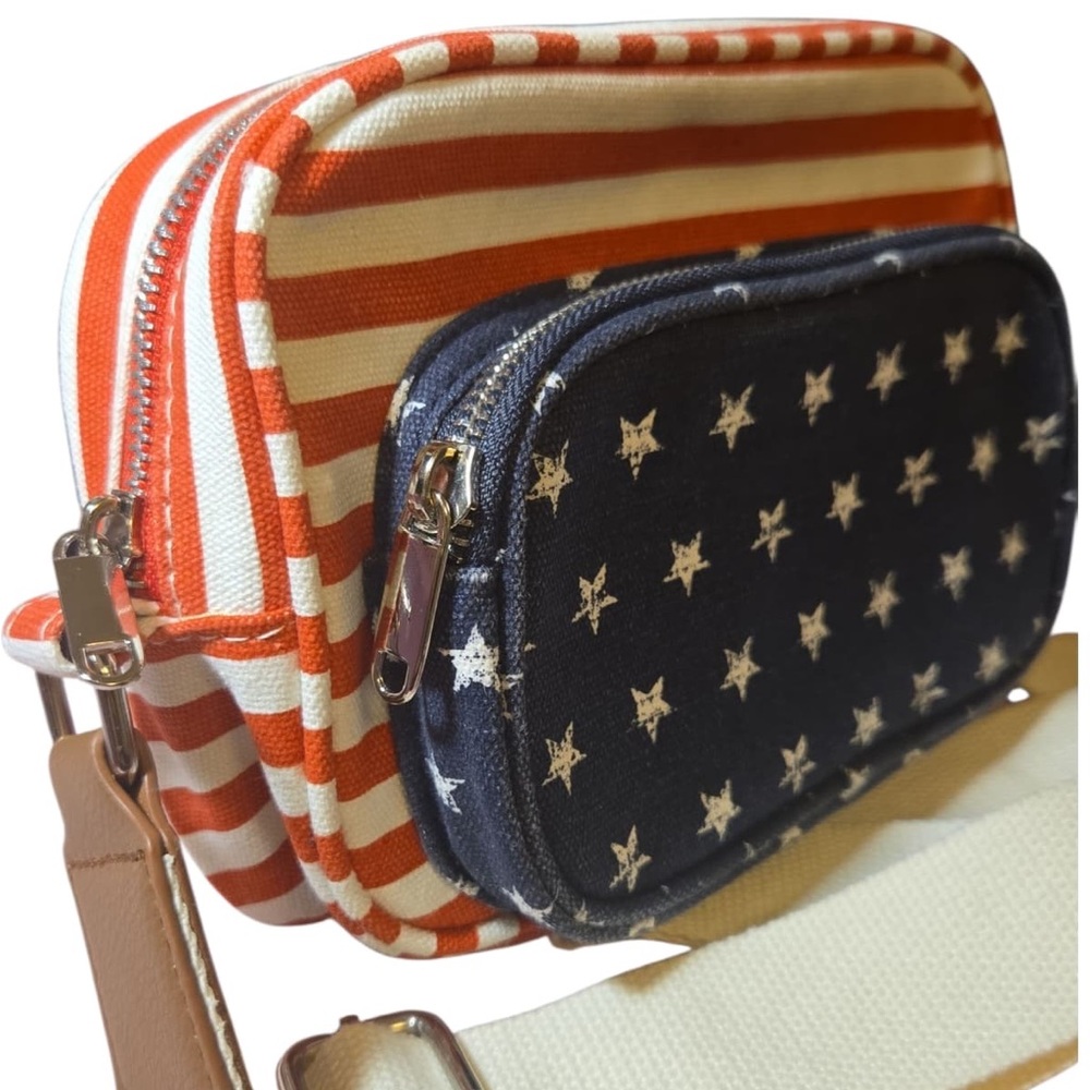 Target Red and Blue Star-Striped Crossbody Bag